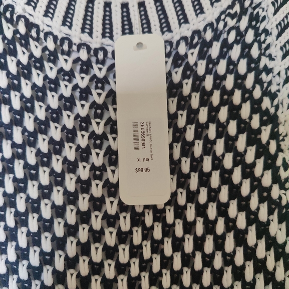 Knit dress Soft Surrounding XL Blue and white - Picture 2 of 3